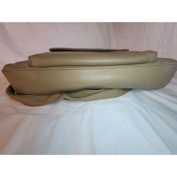 Koltov Collections Beige Organized Handbag Faux Leather Double Handles - Picture 7 of 7